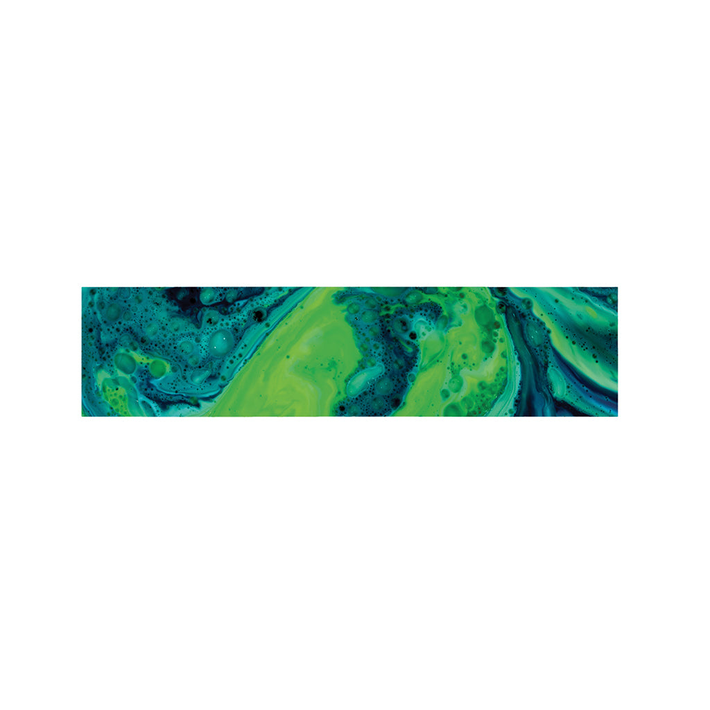 Turquoise And Green Acid Melt Print Bed Runner