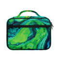 Turquoise And Green Acid Melt Print Briefcase Bible Bag