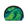 Turquoise And Green Acid Melt Print Coin Purse
