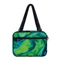 Turquoise And Green Acid Melt Print Double Strap Bible Bag