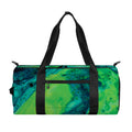 Turquoise And Green Acid Melt Print Gym Bag