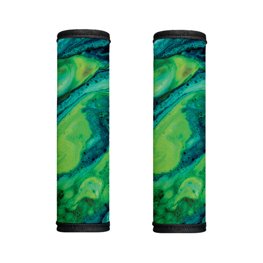 Turquoise And Green Acid Melt Print Handle Covers