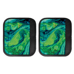 Turquoise And Green Acid Melt Print Handle Covers