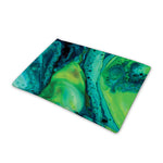 Turquoise And Green Acid Melt Print Pet Cooling Mat Cover