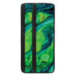 Turquoise And Green Acid Melt Print Refrigerator Handle Covers