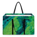 Turquoise And Green Acid Melt Print Utility Tote Bag