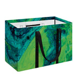 Turquoise And Green Acid Melt Print Utility Tote Bag