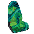 Turquoise And Green Acid Melt Print Waterproof Car Seat Cover