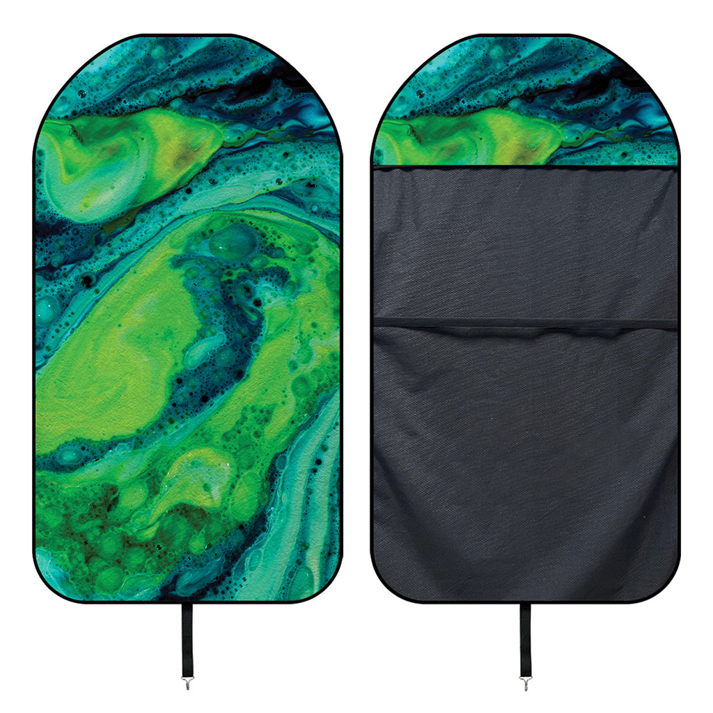 Turquoise And Green Acid Melt Print Waterproof Car Seat Cover