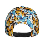 Turquoise And Orange Butterfly Print Baseball Cap