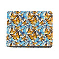 Turquoise And Orange Butterfly Print Bifold Wallet