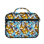 Turquoise And Orange Butterfly Print Briefcase Bible Bag