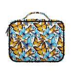 Turquoise And Orange Butterfly Print Briefcase Bible Bag