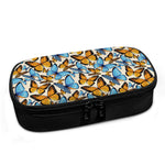 Turquoise And Orange Butterfly Print Insulin Cooler Travel Case
