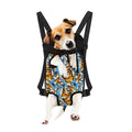 Turquoise And Orange Butterfly Print Pet Carrier Backpack