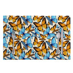 Turquoise And Orange Butterfly Print Placemat