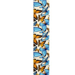 Turquoise And Orange Butterfly Print Table Runner