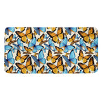 Turquoise And Orange Butterfly Print Towel