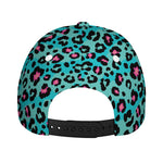 Turquoise And Pink Leopard Print Baseball Cap
