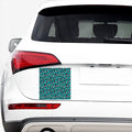 Turquoise And Pink Leopard Print Car Sticker