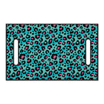 Turquoise And Pink Leopard Print Golf Cart Seat Cover