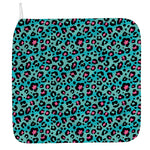 Turquoise And Pink Leopard Print Hand Towel