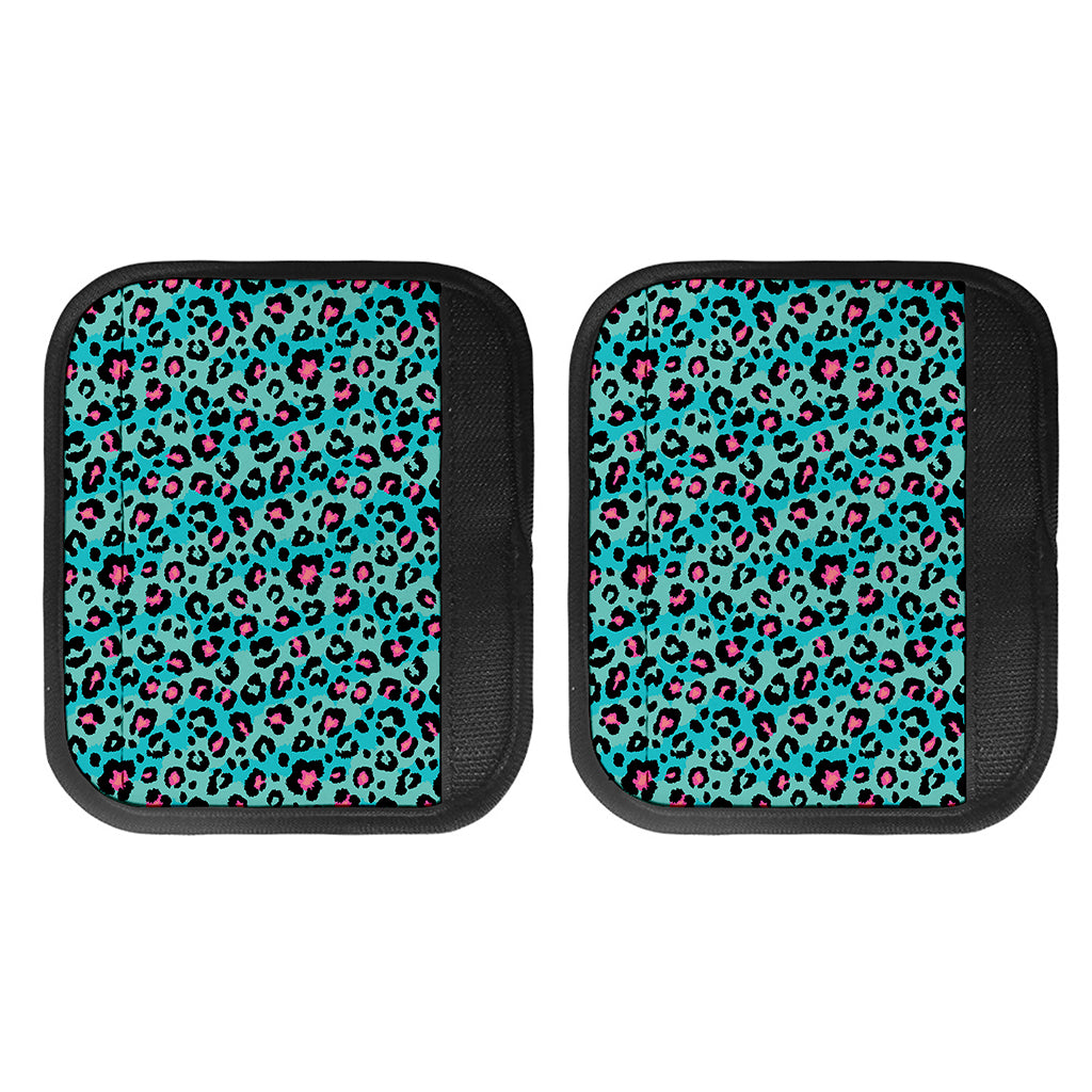 Turquoise And Pink Leopard Print Handle Covers