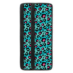 Turquoise And Pink Leopard Print Refrigerator Handle Covers