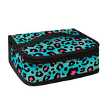 Turquoise And Pink Leopard Print Small Lunch Bag