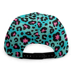 Turquoise And Pink Leopard Print Snapback Cap