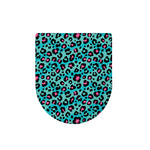 Turquoise And Pink Leopard Print Toilet Lid Cover