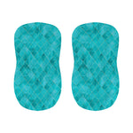 Turquoise Argyle Pattern Print Bar Stool Covers