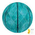 Turquoise Argyle Pattern Print Basketball