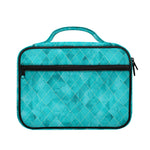 Turquoise Argyle Pattern Print Briefcase Bible Bag