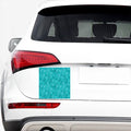 Turquoise Argyle Pattern Print Car Sticker