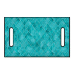 Turquoise Argyle Pattern Print Golf Cart Seat Cover