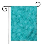 Turquoise Argyle Pattern Print House Flag