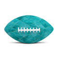 Turquoise Argyle Pattern Print Rugby Ball