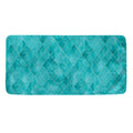 Turquoise Argyle Pattern Print Towel