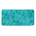 Turquoise Argyle Pattern Print Towel