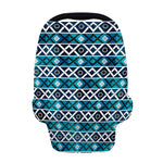 Turquoise Aztec Geometric Pattern Print Baby Seat Cover