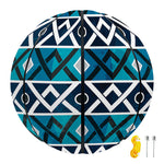 Turquoise Aztec Geometric Pattern Print Basketball