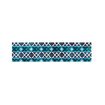 Turquoise Aztec Geometric Pattern Print Bed Runner