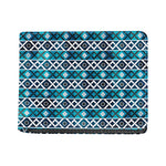 Turquoise Aztec Geometric Pattern Print Bifold Wallet