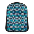 Turquoise Aztec Geometric Pattern Print Casual Backpack