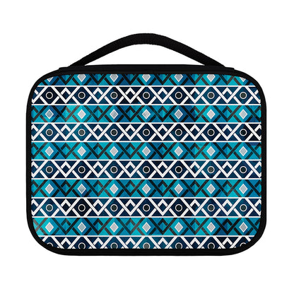 Turquoise Aztec Geometric Pattern Print Classic Bible Case