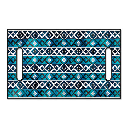 Turquoise Aztec Geometric Pattern Print Golf Cart Seat Cover