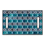 Turquoise Aztec Geometric Pattern Print Golf Cart Seat Cover
