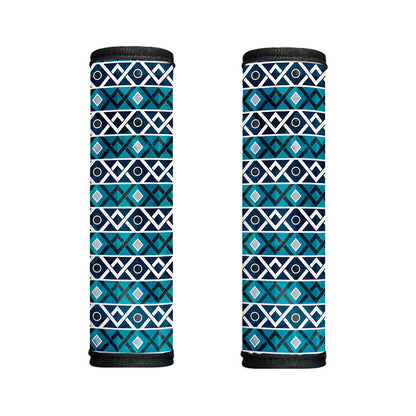 Turquoise Aztec Geometric Pattern Print Handle Covers