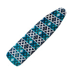 Turquoise Aztec Geometric Pattern Print Ironing Board Cover